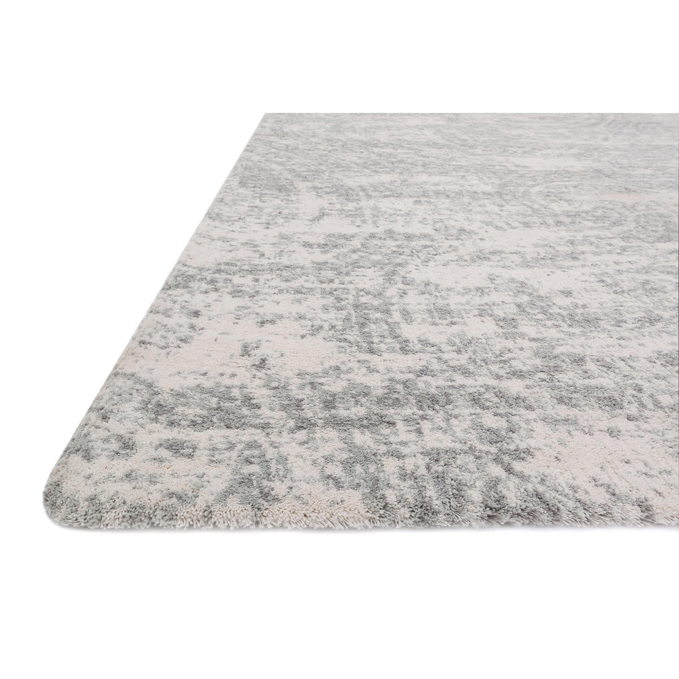 Willow Grey Microfiber Area Rug — detail view 1