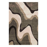 Sydney Ivory Tan Multi Waves Area Rug