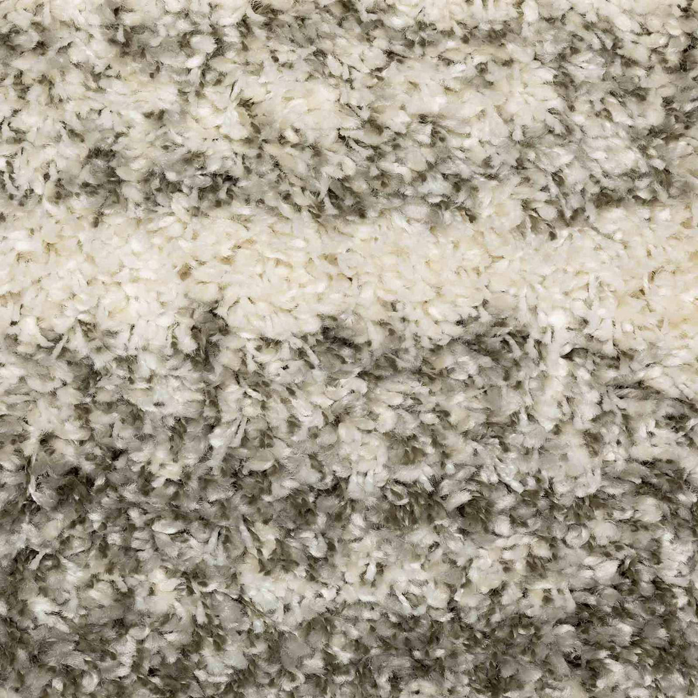 Lizzy Grey Ivory Shag Area Rug — detail view 2
