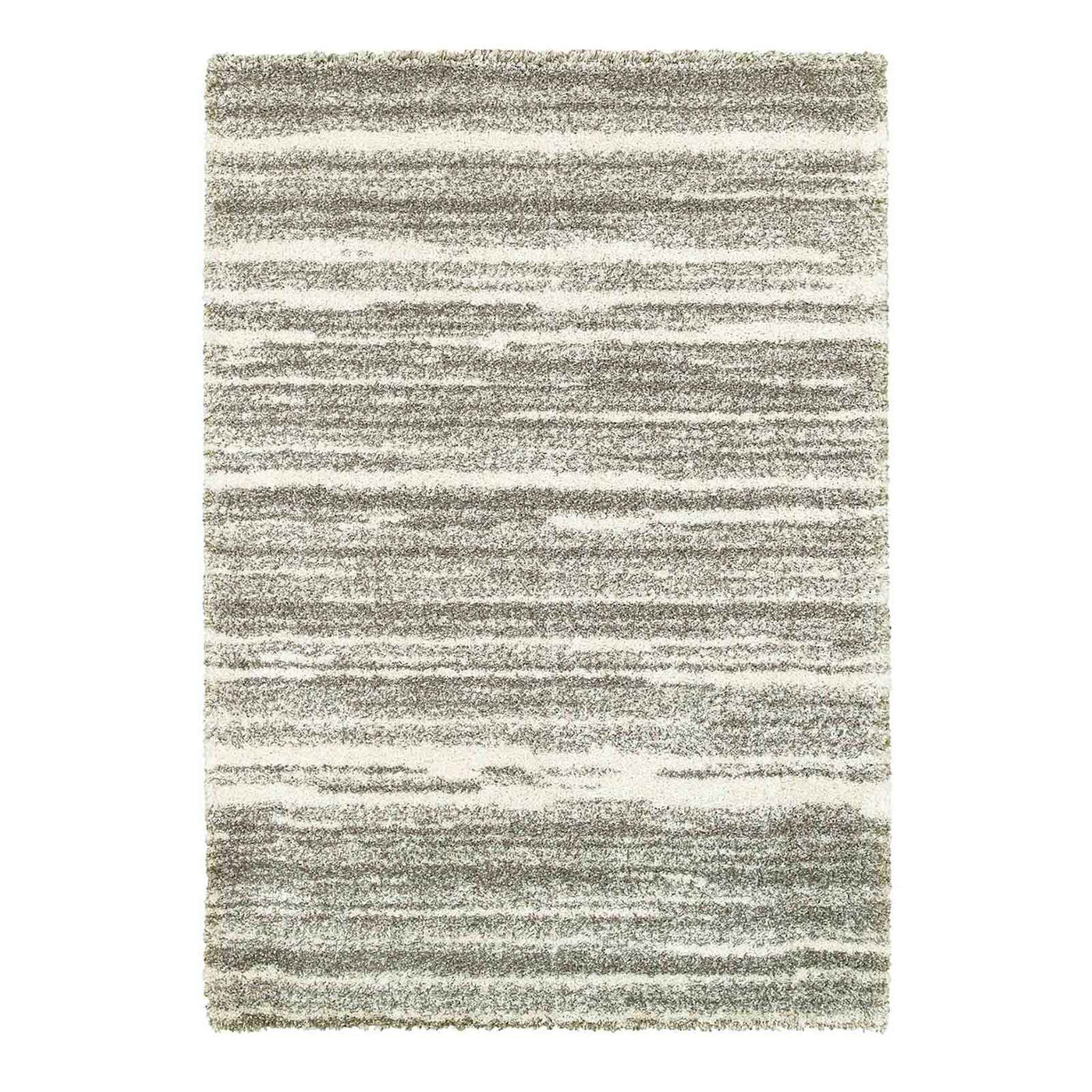 Lizzy Grey Ivory Shag Area Rug