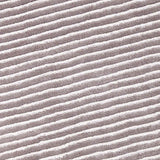 Silver Striped High Low Microfiber Area Rug — detail view 2