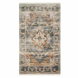 Halton Slate Rust Distressed Look Accent Rug