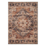 Halton Slate Rust Distressed Look Area Rug