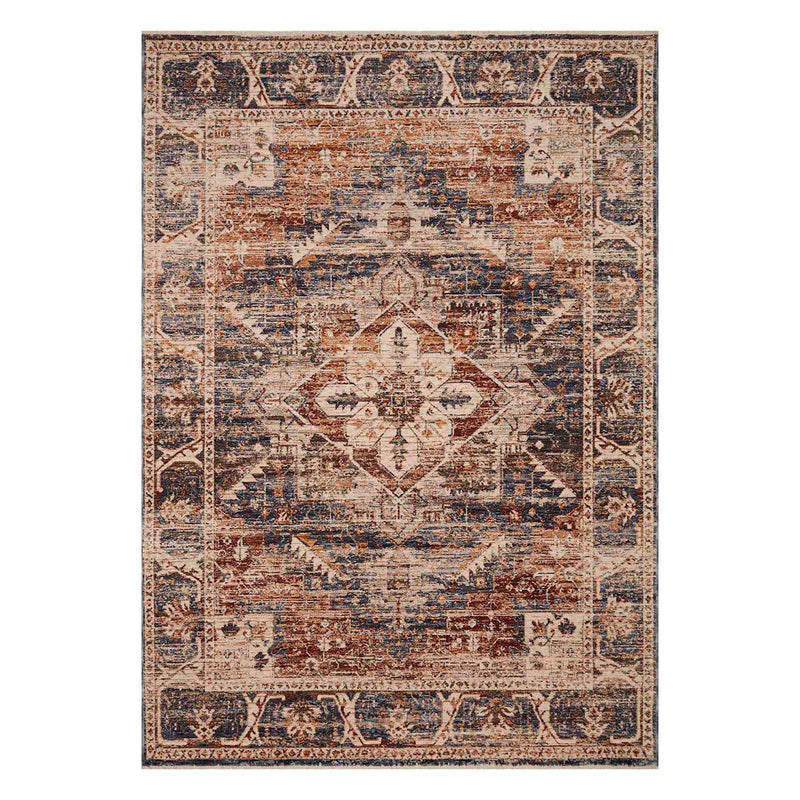 Halton Slate Rust Distressed Look Area Rug