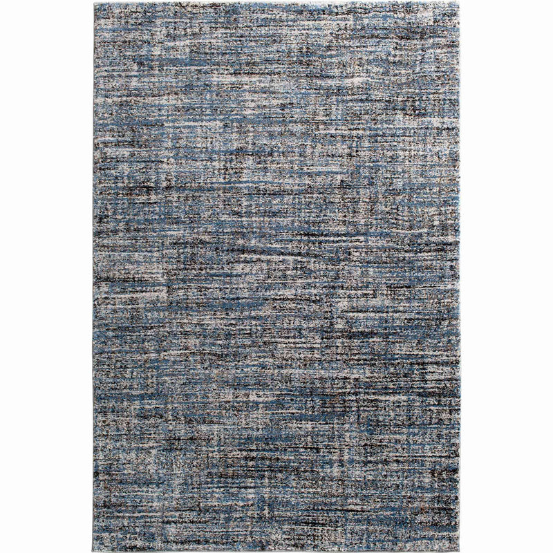 Strato Hatchure Blue Woven Shag Accent Rug