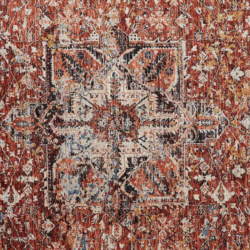 Capstone Rust Traditional Design Area Rug