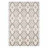 Raymond Ivory Dark Grey Moroccan Styled Accent Rug