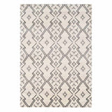 Raymond Ivory Dark Grey Moroccan Styled Area Rug