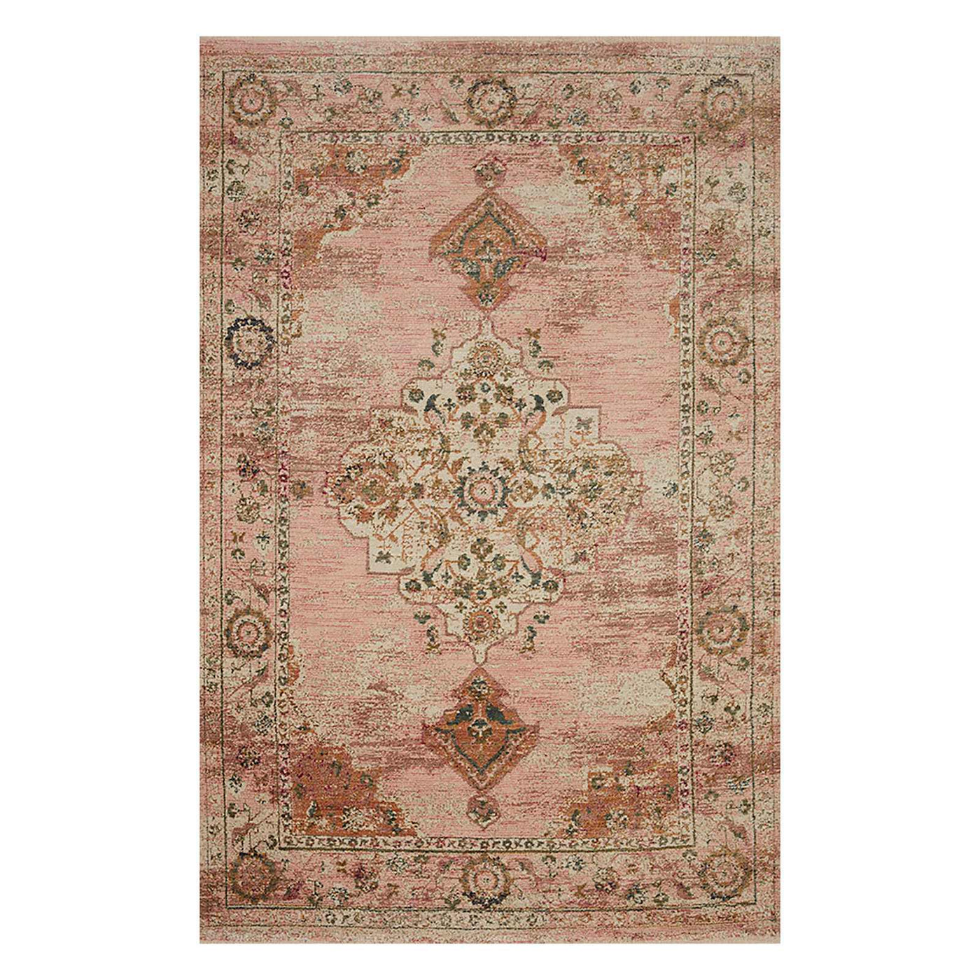 Found Fable Pink Jeweled Medallion Area Rug