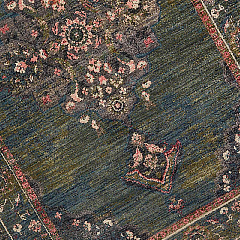 Jewel Green Medallion Area Rug