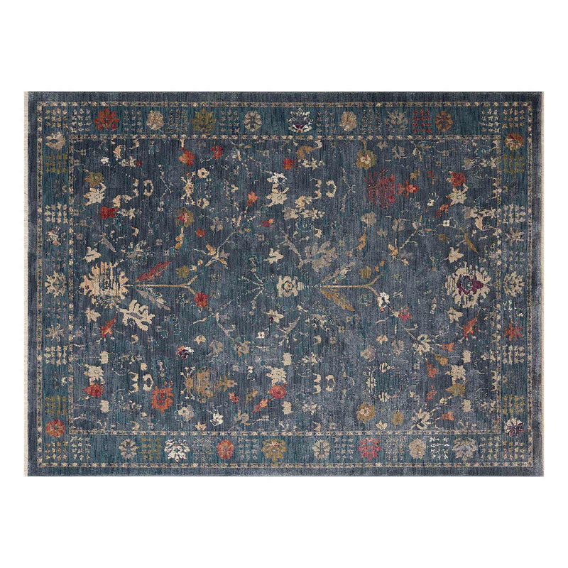 Grace Mitchell Blue Floral Area Rug