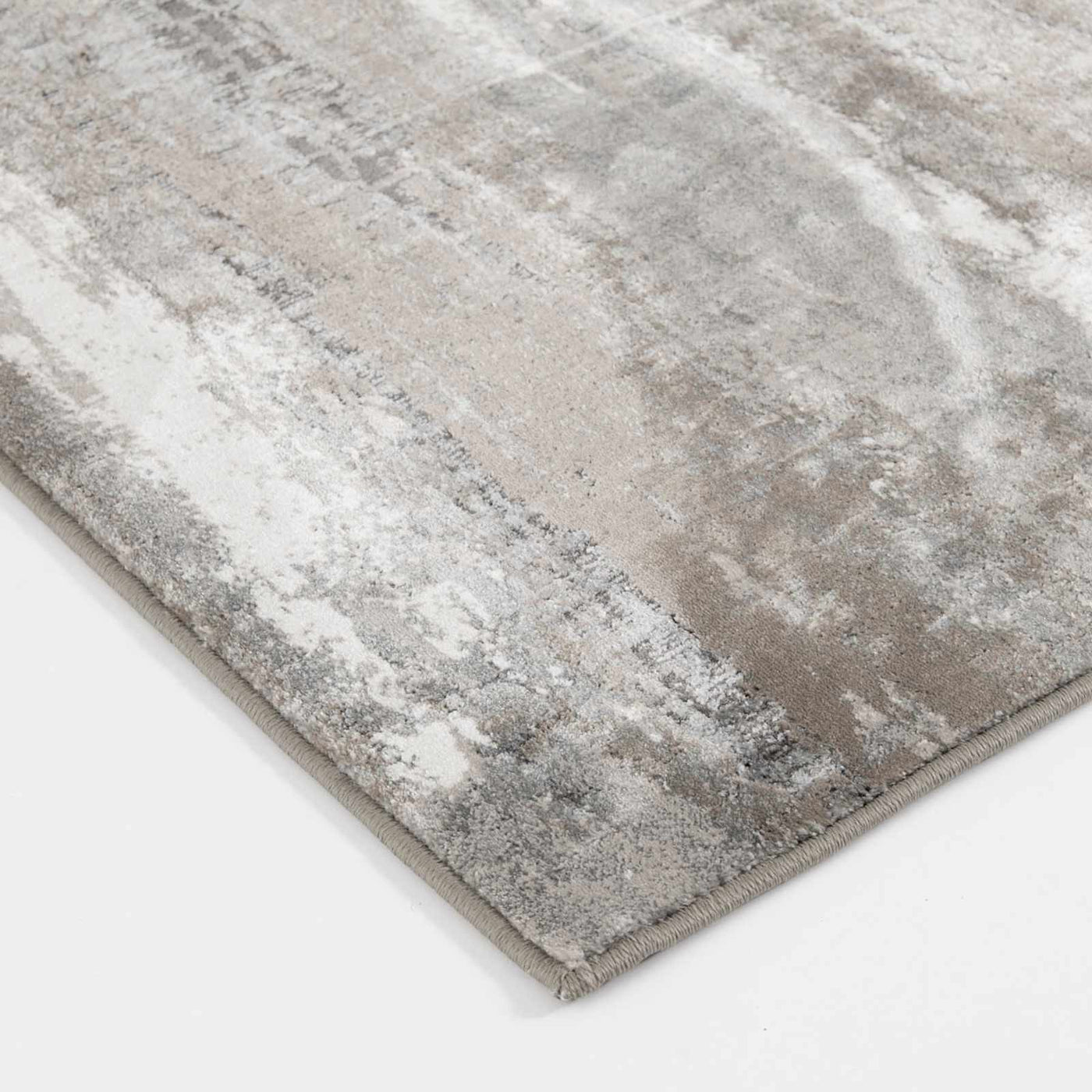 Camden Canbera Neutral Abstract Area Rug — detail view 2
