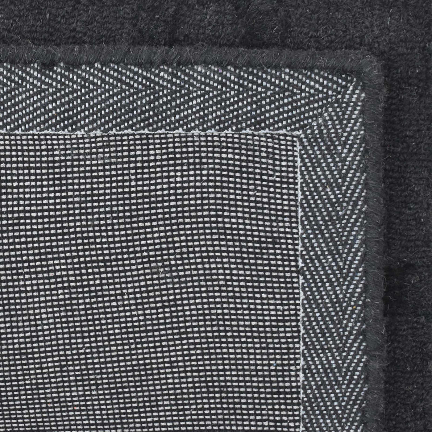Crosby St. Black Geometric Line Accent Rug — detail view 2