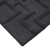 Crosby St. Black Geometric Line Accent Rug — detail view 1