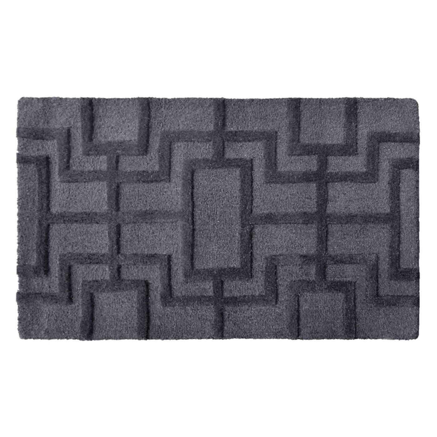 Crosby St. Black Geometric Line Accent Rug