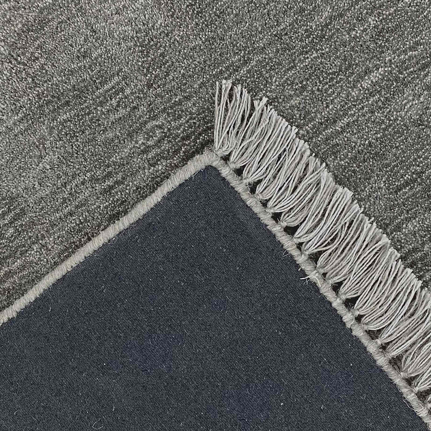 Laila Ali Albion Grey Striped Woven Area Rug — detail view 2