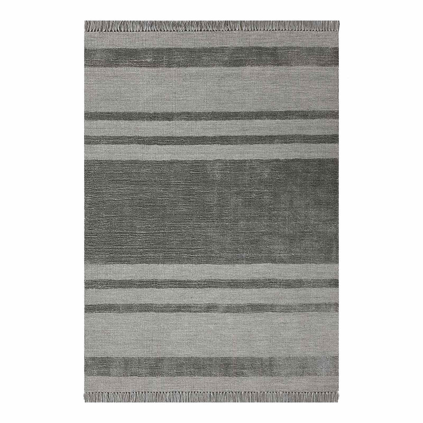 Laila Ali Albion Grey Striped Woven Area Rug