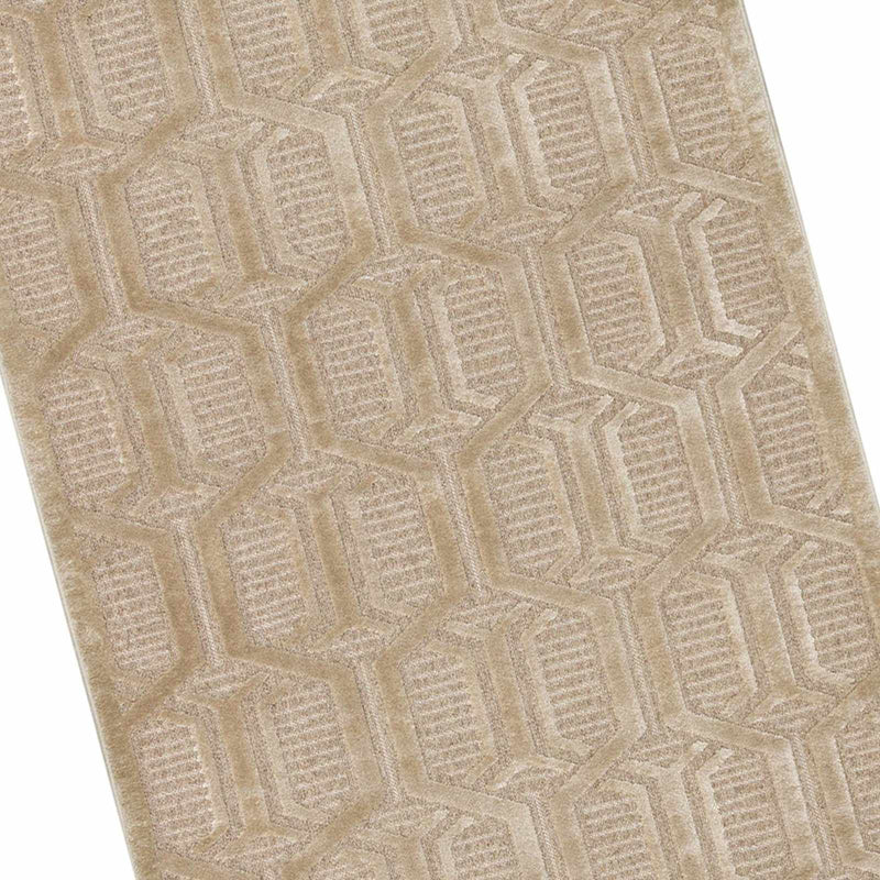 Providence Zenith Tan Geometric Accent Rug