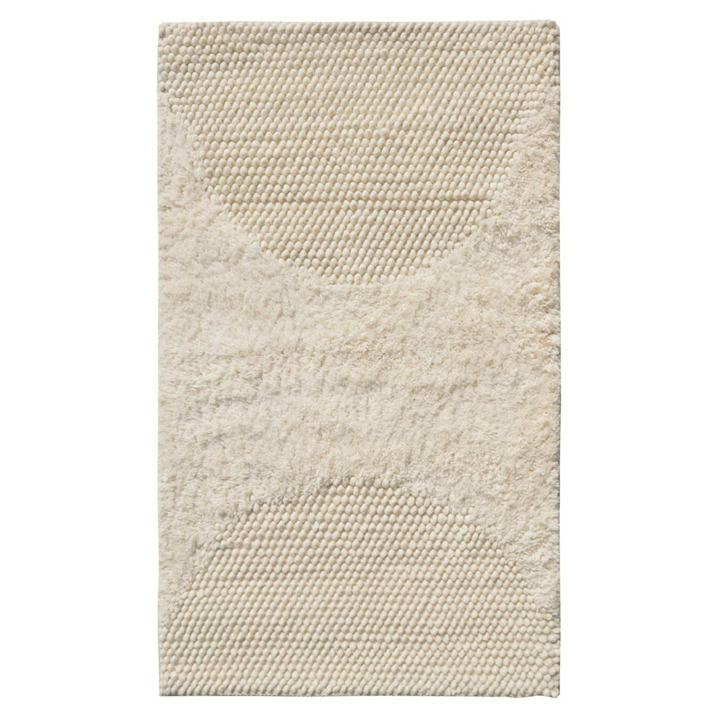 Crosby St. Ivory Half Moon Design Tufted Accent Rug