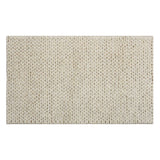 Honeybloom Ivory Chunky Knit Patterned Accent Rug