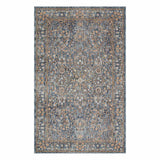 Honeybloom Ballard Blue Floral Medallion Accent Rug