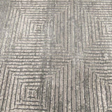 Laila Ali Camden Grey Geo Square Design Accent Rug — detail view 2