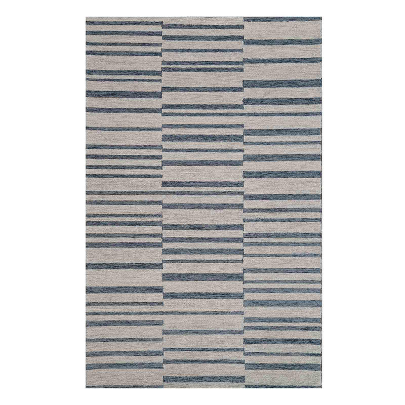 Ty Pennington Owens Blue White Broken Stripe Accent Rug