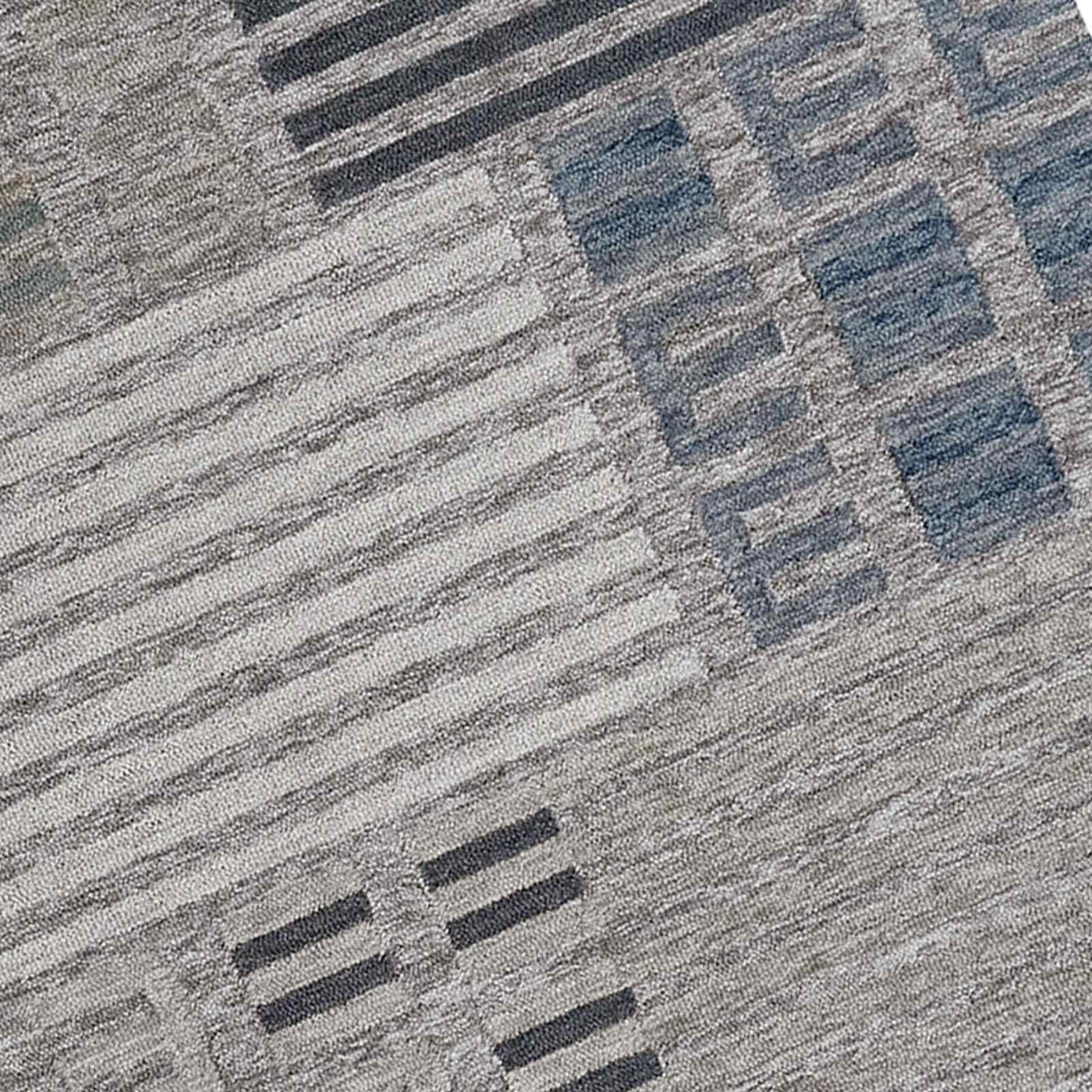 Ty Pennington Elmwood Blue Ivory Patch Patterned Accent Rug — detail view 1