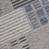 Ty Pennington Elmwood Blue Ivory Patch Patterned Accent Rug — detail view 1
