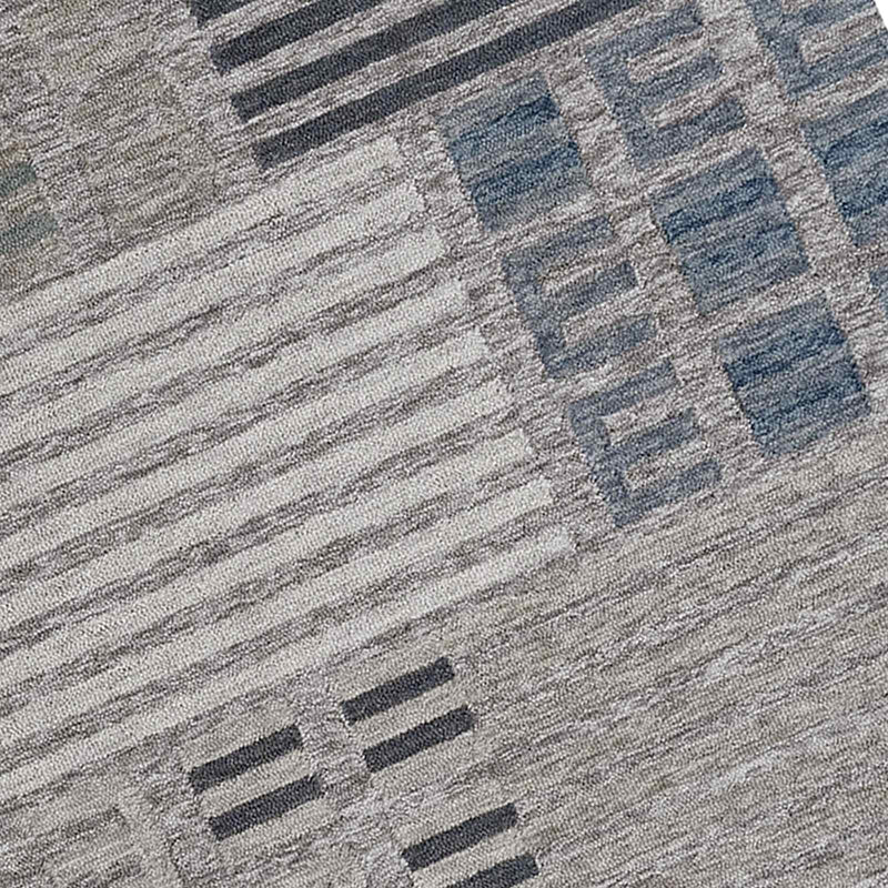Ty Pennington Elmwood Blue Ivory Patch Patterned Accent Rug