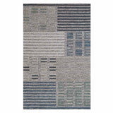 Ty Pennington Elmwood Blue Ivory Patch Patterned Accent Rug