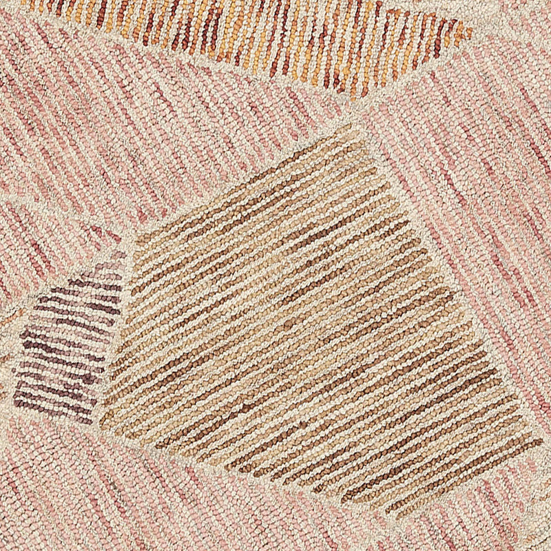 Tracey Boyd Sherman Gold Blush Geo Design Accent Rug