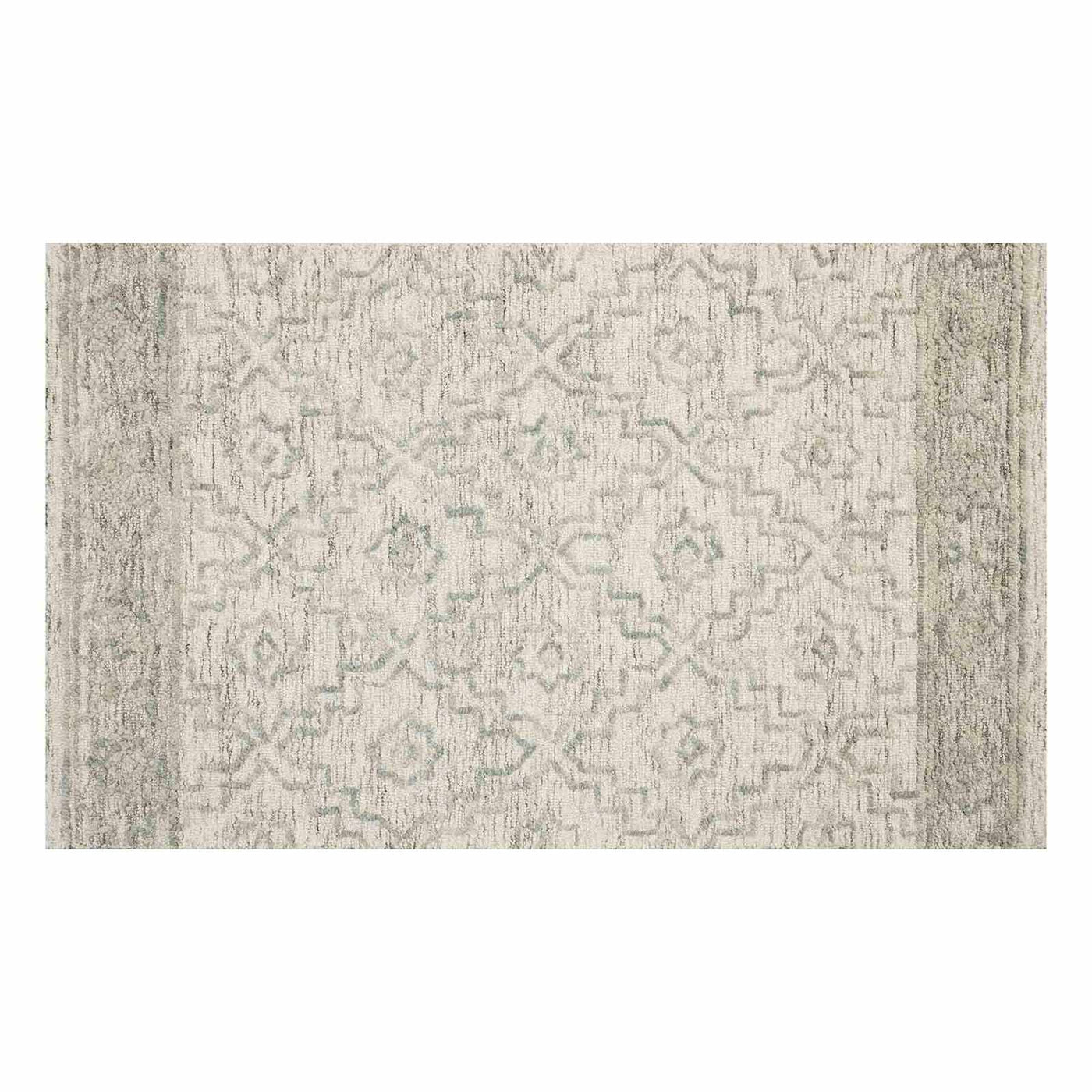 Providence Esmond Silver Grey Floral Design Accent Rug