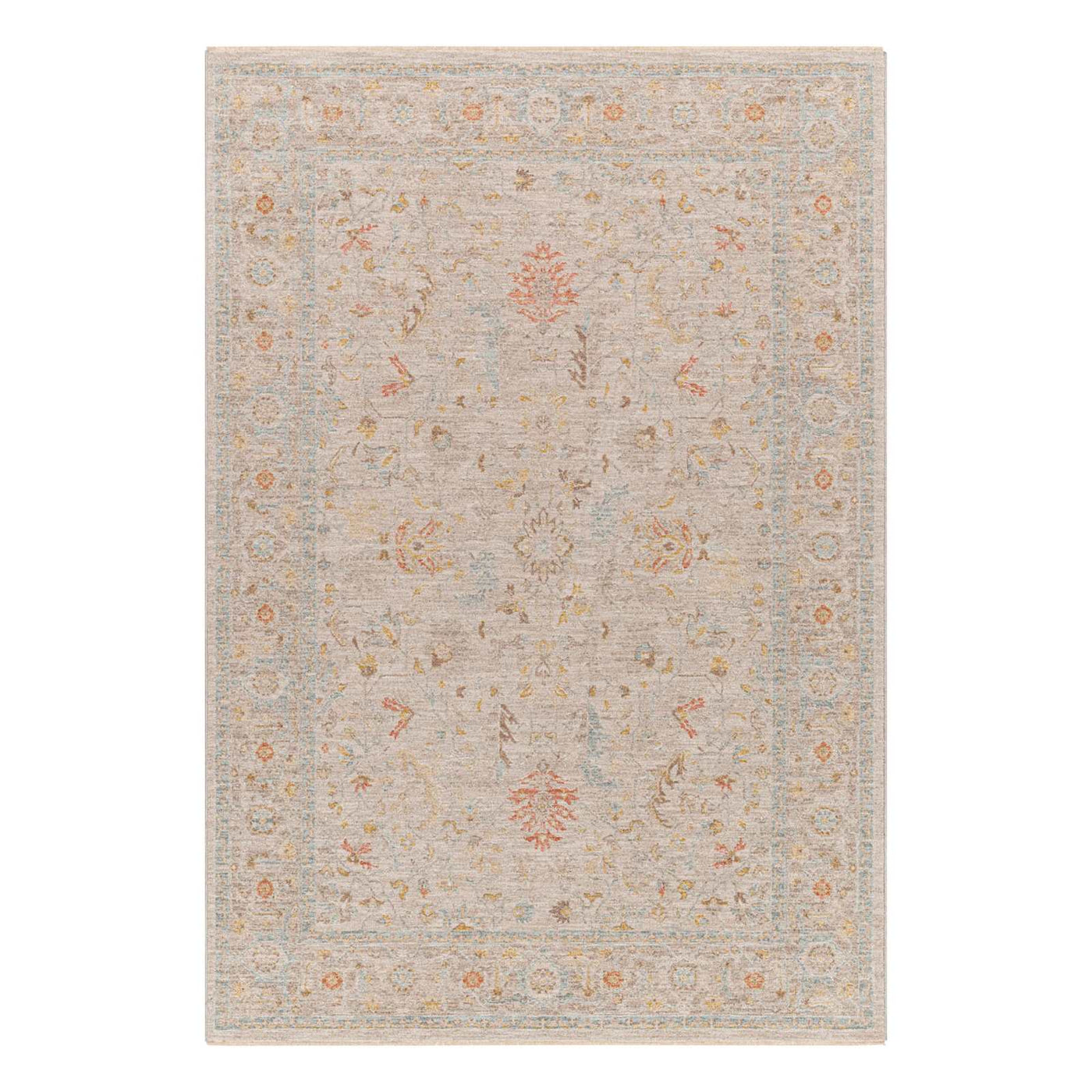 Honeybloom Avant Garde Taupe Floral Accent Rug