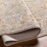 Honeybloom Avant Garde Taupe Floral Accent Rug — detail view 2