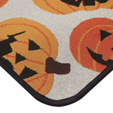 All Over Jack O Lanterns Washable Kitchen Rug — detail view 1