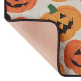 All Over Jack O Lanterns Washable Kitchen Rug — detail view 2