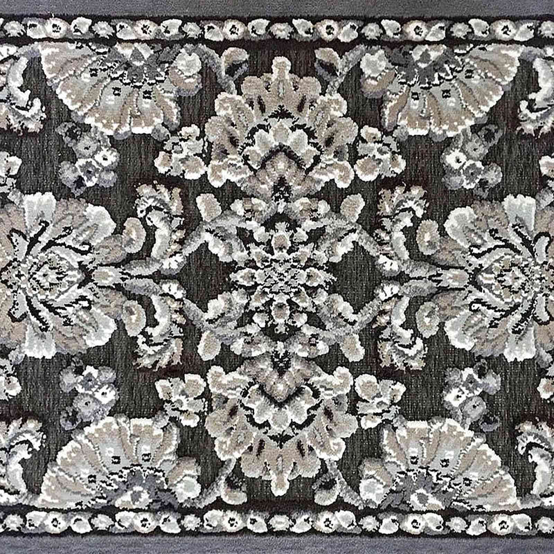 Arrington Grey Taupe Traditional Floral Washable Accent Rug