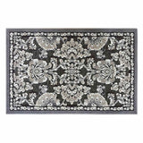 Arrington Grey Taupe Traditional Floral Washable Accent Rug