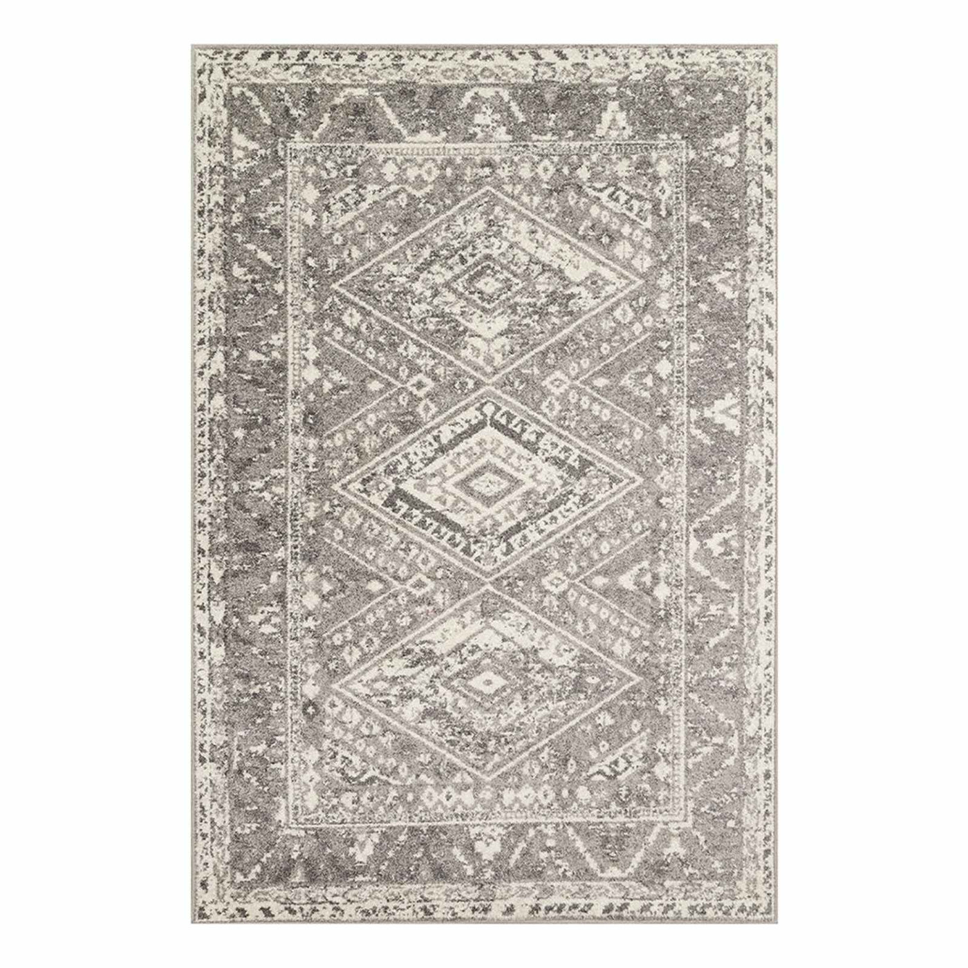 Greta Taupe Diamond Design Area Rug