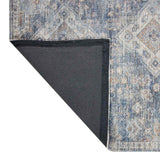 Whittington Blue Floral Medallion Runner — detail view 2