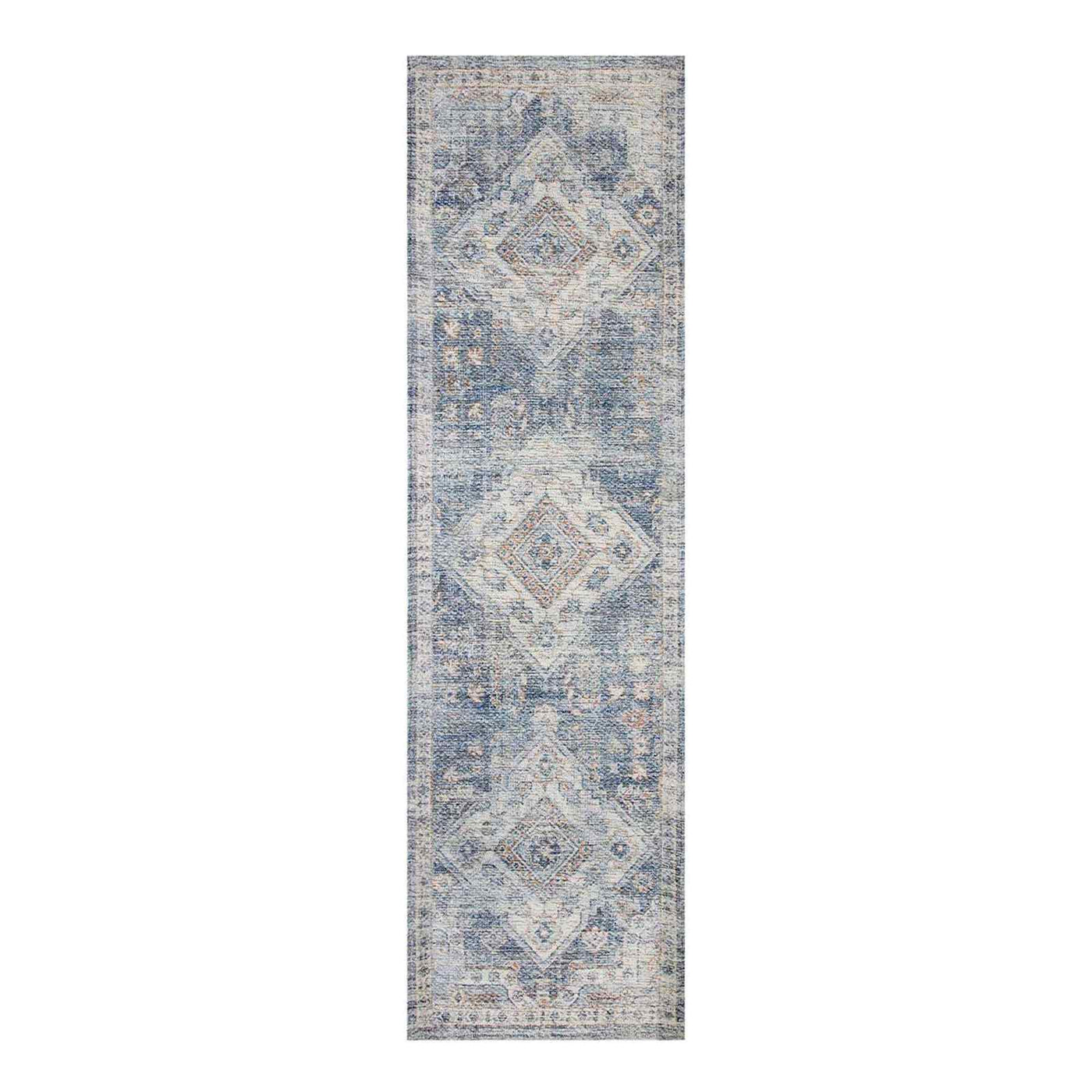 Whittington Blue Floral Medallion Runner