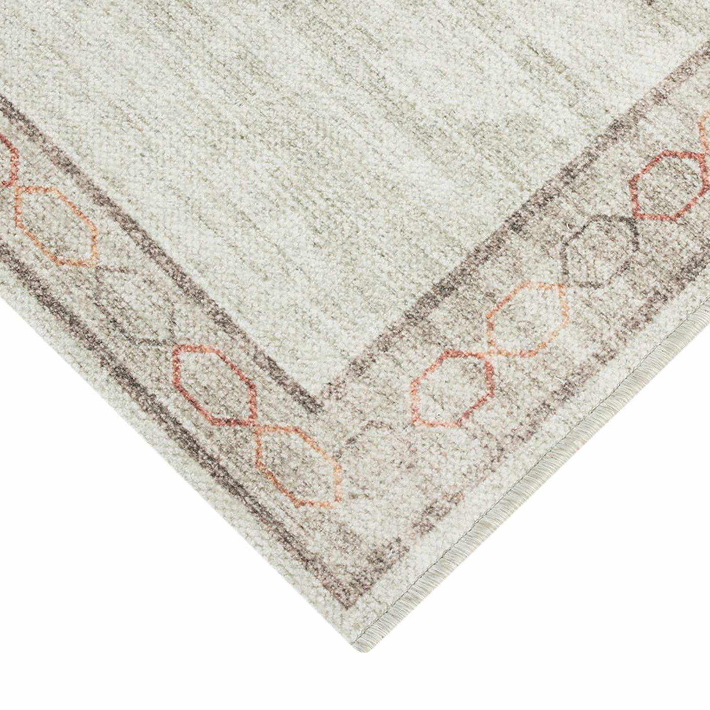 Pink Multicolor Tribal Washable Accent Rug — detail view 1