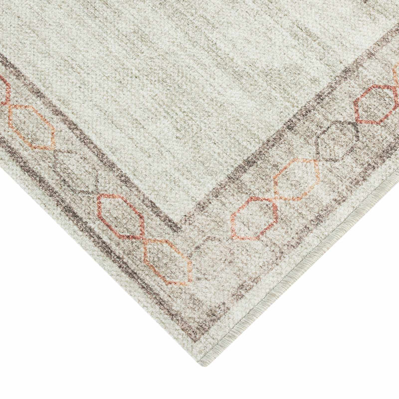 Pink Multicolor Tribal Washable Accent Rug