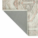 Pink Multicolor Tribal Washable Accent Rug — detail view 2