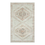 Pink Multicolor Tribal Washable Accent Rug
