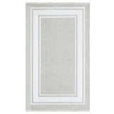 Providence Noa Grey Border Washable Accent Rug — detail view 1