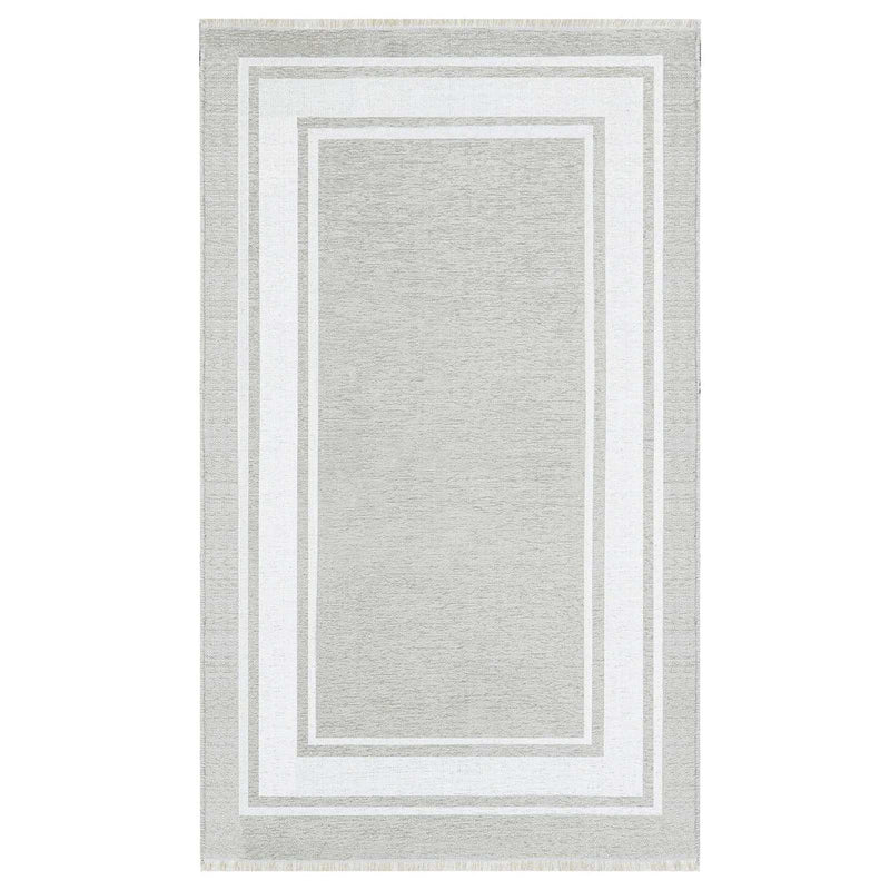 Providence Noa Grey Border Washable Accent Rug