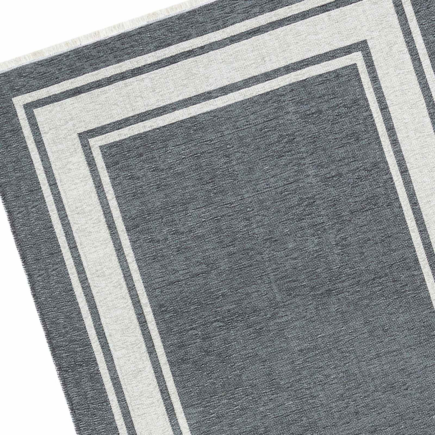 Providence Noa Grey Border Washable Accent Rug — detail view 2