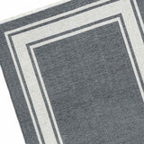 Providence Noa Grey Border Washable Accent Rug — detail view 2